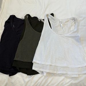 3 Lululemon Tanks - Size 10
